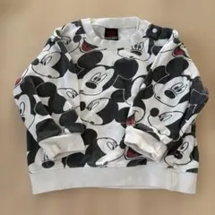 baby doll ディズニー　ミッキー　総柄　トレーナー　90センチ