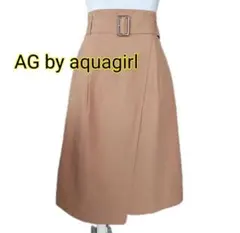 AG by aquagirl ロングスカート　タイトスカート　ブラウン
