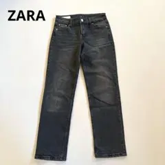 ZARA ブラック スキニーデニム ストレートジーンズ