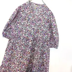 UNIQLO×PAUL＆JOE　シャツワンピ　花柄　総柄　ピンク　ガーリーのサムネイル