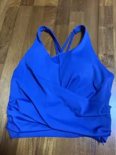 TIGORA カップ付き ヨガタンクトップ ブルー