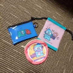 新品　サンリオ　HANGYODONポーチ、巾着セット　ハンギョドン