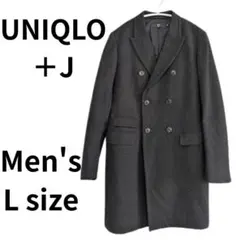 が*く様 【美品】ユニクロ　＋J　ウール　チェスターコート　ブラック L ジルサ
