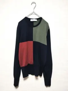 HOTTUNA様　美品　JAEGER　トライカラー クールネックセーター　M