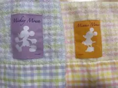 【非売品】ディズニー ミッキーミニー　パイル地　フェイスタオル２枚セット
