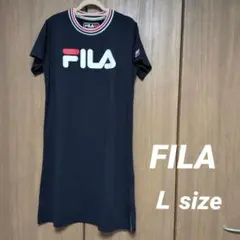 FILA 半袖ワンピース ネイビー 部屋着 ルームウェア マタニティ スポーツのサムネイル