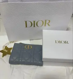Dior Caro Dahlia ウォレット 箱、紙袋付きのサムネイル