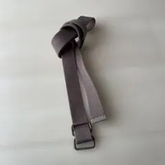 ブラウングレー 編み込みベルト