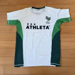ATHLETA Tシャツ ホワイト/グリーン 150