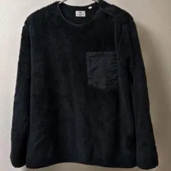 フリースプルオーバー ユニクロ×エンジニアドガーメンツ ブラック Lサイズ