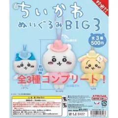 8/21値下げ！新品未開封品！ちいかわぬいぐるみBIG3全3種コンプリート妖精