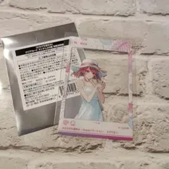 東京ドームシティ　コラボ　のあ　クリアカード　１枚　からぴち夏休みカラフルピーチ