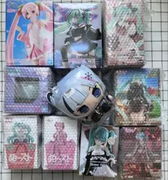 初音ミク　フィギュア　まとめ売り　ぬいぐるみ　桜ミク　ぬースト　スピーカーセットのサムネイル