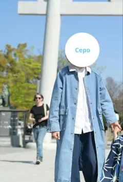 デニムロングコート