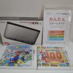 【即日発送】任天堂　3DSLL　※充電器※ソフト×2※SDカード※新品保護シール