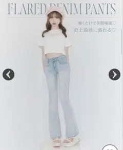 ミシェルマカロン -5kg美脚デニム（ベーシック） 23インチ ライトブルーのサムネイル