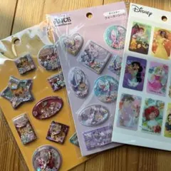 ライオンキング　アリス　ウォーターシール　プリンス&プリンセス　3Dシール