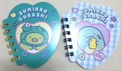 すみっコぐらし　ダイカットミニメモコレクション　ぺんぎん？＆とかげ　2点セット