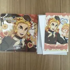 煉獄杏寿郎 バレンタイン　コースター　カード