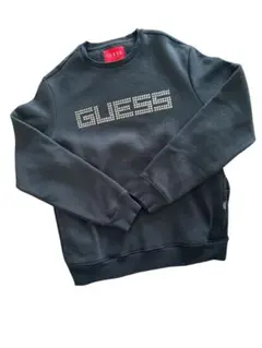GUESS ブラック スウェット トレーナー