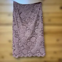 ナチュラルビューティー　レースタイトスカート