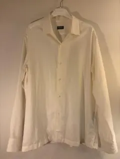 ZEGNA CROSSOVER BLEND 長袖シャツ アイボリー　Lのサムネイル