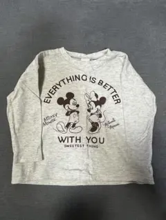 【新品、未使用】ミッキーマウス Tシャツ 80サイズ グレー
