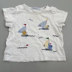 familiar ヨット柄 半袖Tシャツ 70cmのサムネイル