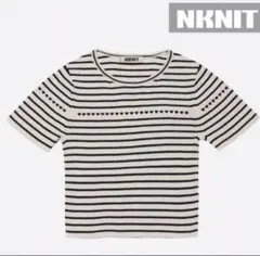 paper mix pattern knit T-shirt miniのサムネイル