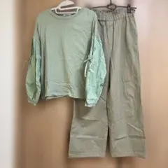 niko and... くすみグリーンカットソー　コーデセット