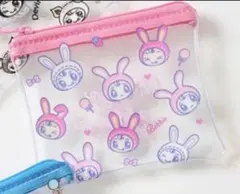 【未開封】 ベリエちゃん　ポーチ　クリアフラットポーチ　総柄　ナルミヤのサムネイル