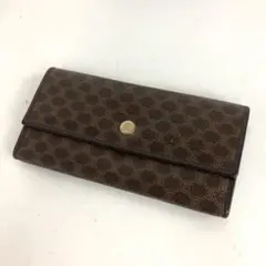 CELINE セリーヌ 長財布 マカダム トリオンフ オールドセリーヌ ロゴ