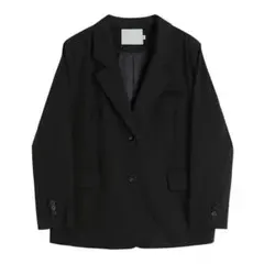 ブラック シングルボタンジャケット