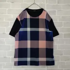 ブラックレーベルクレストブリッジ　Tシャツ Lサイズ 紺 バーバリー