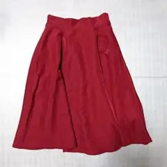 earth music&ecology ミディアム丈スカート RED アース