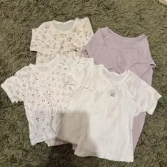 【petit main】 ベビー肌着・2WAYオール 4枚セット