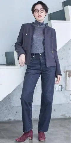 【SOMETHING】ELSA ヴィンテージストレートデニムパンツ