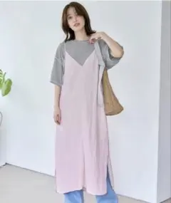 【studioCLIP】ダブルフロントキャミワンピース