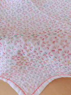 刺し子ふきん《花あそび》