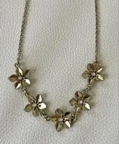 ネックレス 花 フラワー ゴールド シンプル