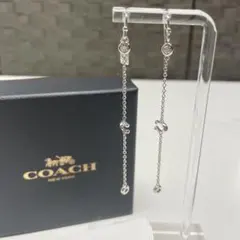 未使用品　COACH シルバー チェーンピアス