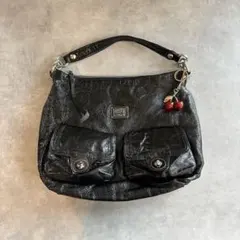 Y2K COACH POPPY Turnlock Double Pocket