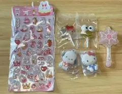 サンリオキャラクターズセットおまけ付き シール キャンディチャームマスコット