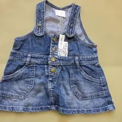 デニム サロペット風ワンピース　80サイズ