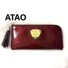 ATAO アタオ 長財布 limo（リモ）エナメル L字ファスナー ボルドーのサムネイル