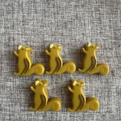 リス　クリップ　5個セット