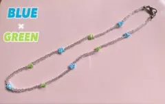 シルバービーズ♡商品番号7♡ハンドメイド♡ フラワービーズネックレス　韓国風