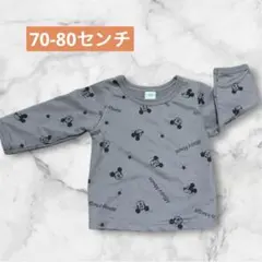 ディズニー　ミッキーマウス 長袖Tシャツ 70-80cm