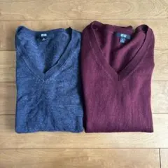 ユニクロ　ウールセーター2枚セット　S/M