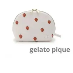 希少　 いちご柄ポーチ　新品未使用　タグ付き　ドーム型　ジェラピケ